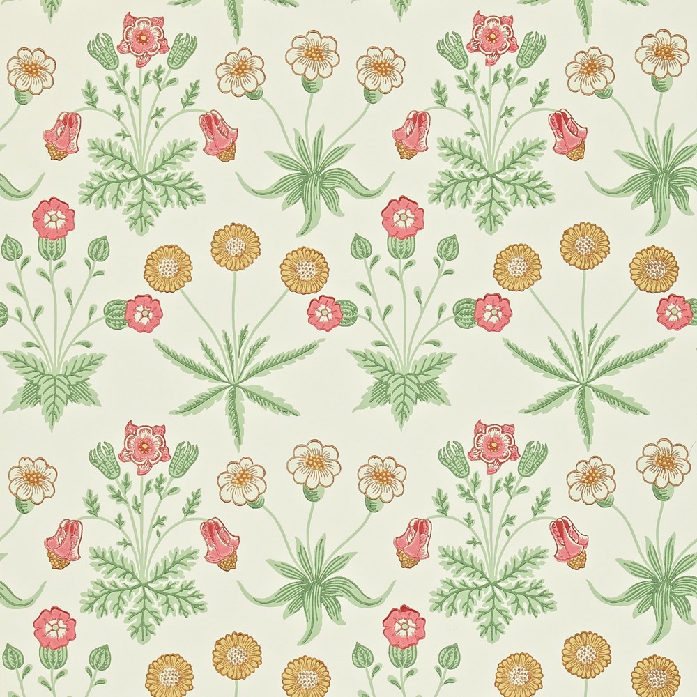 Daisy Wallpaper 212562 by Morris & Co in Willow Pink